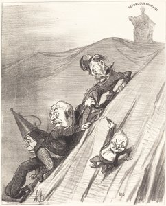 En farlig vei av Honoré Daumier