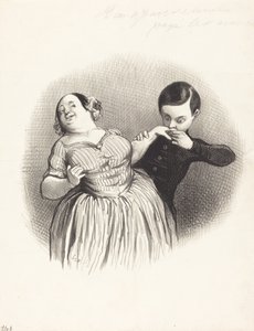 En galant begynnelse av Honoré Daumier