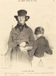 En middag på Very av Honoré Daumier
