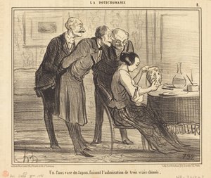 En falsk vase fra Japan som lager... av Honoré Daumier