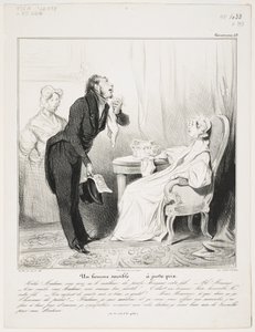 En følsom mann (Caricaturana 43) av Honoré Daumier
