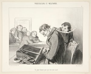 En ung mann for hvem ingenting av Honoré Daumier