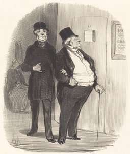 En dag med fordelsrepresentasjon... av Honoré Daumier