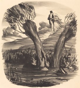En ektemann brent av sjalusiens ild av Honoré Daumier
