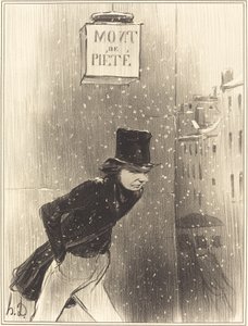 En gentleman under sin virksomhet av Honoré Daumier