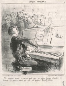 En gentleman som vil bevise at han kan... av Honoré Daumier