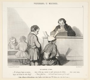 En tjeneste av av Honoré Daumier