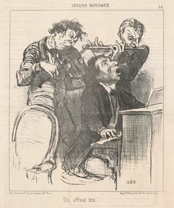 En forferdelig trio av Honoré Daumier