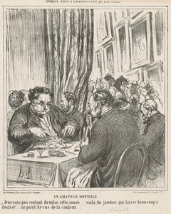 En vanskelig amatør av Honoré Daumier