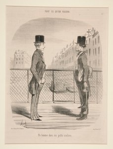 En mann i sine små sko, fra Tout Ce Qu av Honoré Daumier
