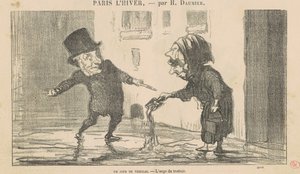 En frostdag av Honoré Daumier