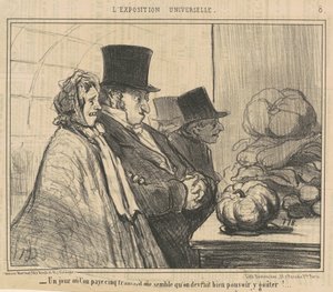En dag du betaler fem franc av Honoré Daumier