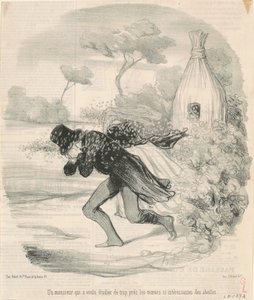 En herre som ønsket å studere ... bienes skikker av Honoré Daumier