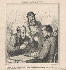 En filosof av Honoré Daumier