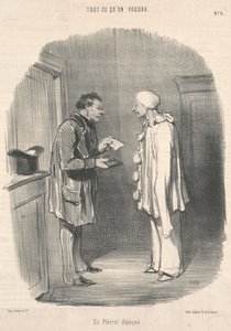 En fjærløs Pierrot av Honoré Daumier