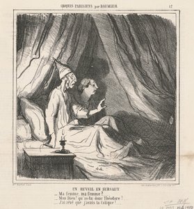 En plutselig oppvåkning av Honoré Daumier