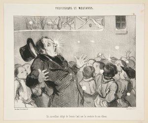 En veileder forplikter av Honoré Daumier