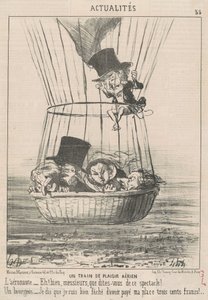 Et lysttog fra luften av Honoré Daumier