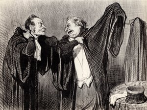 Under kolleger, 1845-1848. av Honoré Daumier