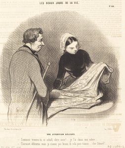 En delikat oppmerksomhet av Honoré Daumier