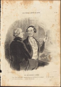 En elskerinne ved operaen av Honoré Daumier