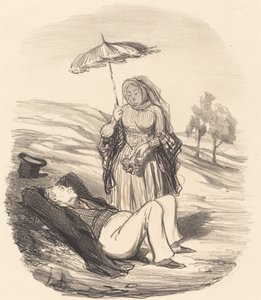 En ekteskapelig gåtur av Honoré Daumier