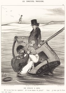 Et opprør om bord av Honoré Daumier