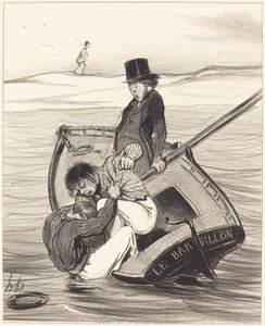 Et opprør om bord av Honoré Daumier