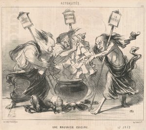Et dårlig kjøkken av Honoré Daumier