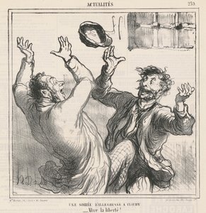 En kveld med glede i Clichy av Honoré Daumier
