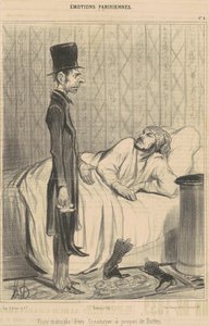 Morgenbesøk fra en kreditor av Honoré Daumier