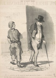 Her er en person som må være bekymret... av Honoré Daumier