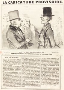 Voila! ... en kjent tid for ertene ... av Honoré Daumier