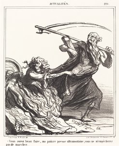 Uansett hva du gjør, stakkars presse... av Honoré Daumier