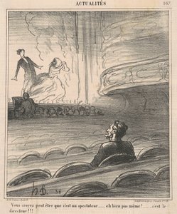 Du tror kanskje han er en tilskuer... av Honoré Daumier