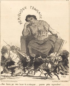 Til slutt blir du lei av å angripe meg... av Honoré Daumier