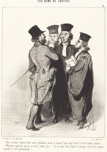 Du fornærmet meg i bønnene dine... av Honoré Daumier