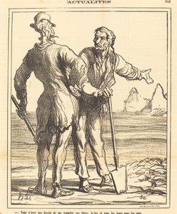 Du trenger ikke minne meg på titlene hans... av Honoré Daumier