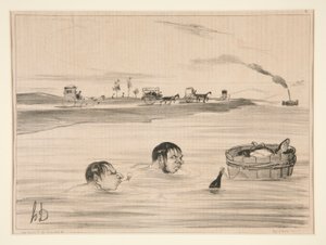 Reis til St. Cloud av Honoré Daumier