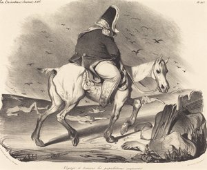 Reis gjennom travle befolkninger av Honoré Daumier