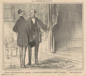 Se, dette rommet er veldig stort... av Honoré Daumier