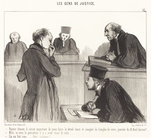 La oss se at det ville være viktig å... av Honoré Daumier