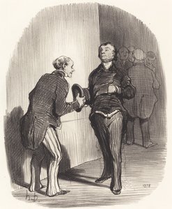 Utsikt over et ministerielt forkammer ... av Honoré Daumier