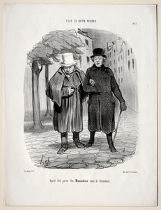 Hva du vil, plate 7: Etter å ha tatt rollen som dandies under katalogen av Honoré Daumier