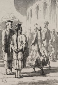 Hvem er de ekte kineserne? av Honoré Daumier