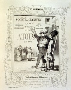 illustrasjoner om ideer og legender Philipon under tittelen Les Cent og Robert Macaire av Honoré Daumier
