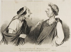 «Din hånd kommer for å drepe Britannicus, din bror. Jeg forutser at slagene dine snart vil ramme din mor», plate 7 fra Physionomies Tragico-Classiques
