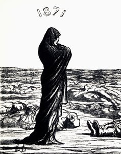 1871, Allegory (litho) av Honoré Daumier