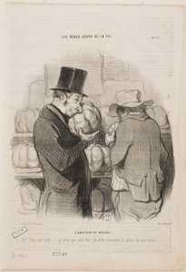 En kjenner av meloner av Honoré Daumier