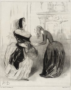 «Farvel, min kjære Flora ... ikke glem ...» av Honoré Daumier